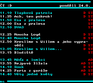 Teletext ČT, strana 323