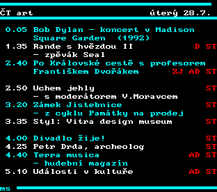 Teletext ČT, strana 327