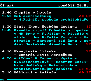 Teletext ČT, strana 327