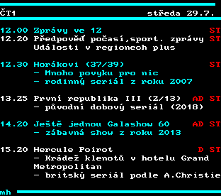 Teletext ČT, strana 332