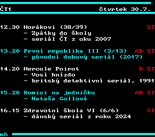 Teletext ČT, strana 332