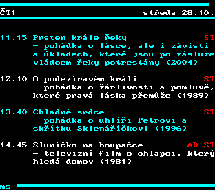 Teletext ČT, strana 332