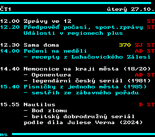 Teletext ČT, strana 332