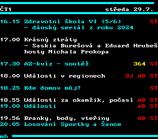 Teletext ČT, strana 333