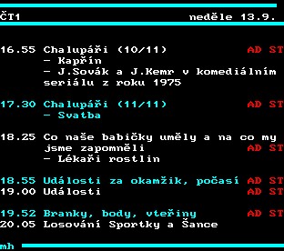 Teletext ČT, strana 333