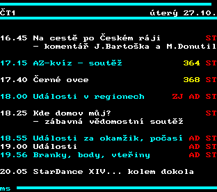 Teletext ČT, strana 333