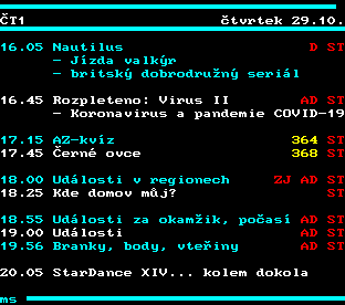 Teletext ČT, strana 333