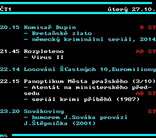 Teletext ČT, strana 334