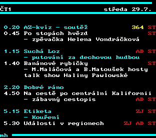 Teletext ČT, strana 335