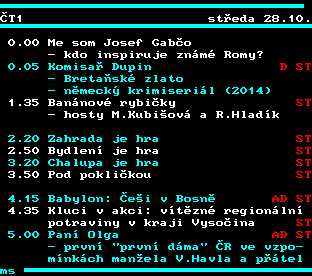 Teletext ČT, strana 335