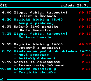 Teletext ČT, strana 336