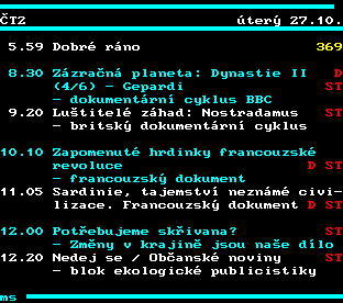 Teletext ČT, strana 336
