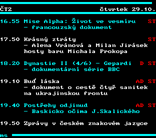 Teletext ČT, strana 338