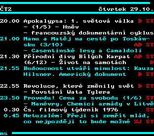 Teletext ČT, strana 339