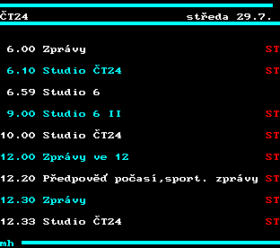 Teletext ČT, strana 341