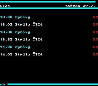 Teletext ČT, strana 342