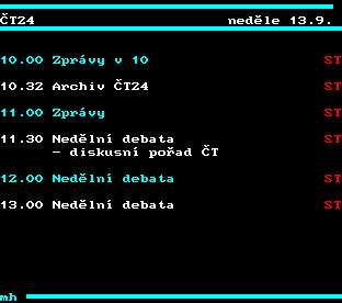 Teletext ČT, strana 342