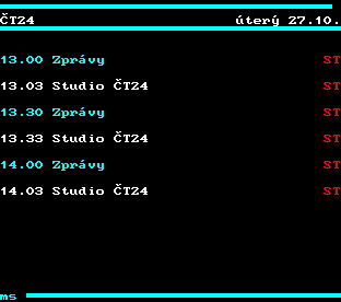 Teletext ČT, strana 342
