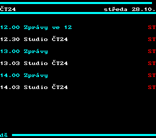 Teletext ČT, strana 342