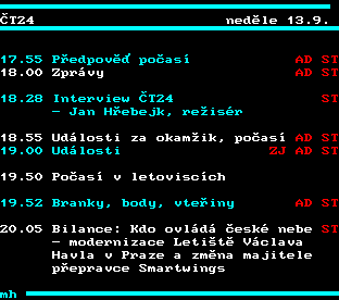 Teletext ČT, strana 344