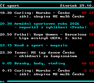 Teletext ČT, strana 349