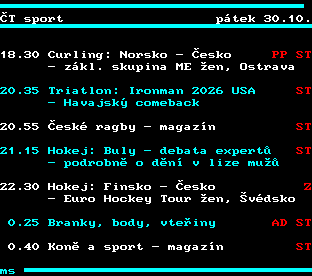 Teletext ČT, strana 349