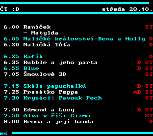Teletext ČT, strana 351