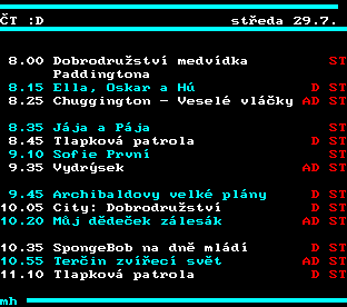 Teletext ČT, strana 352