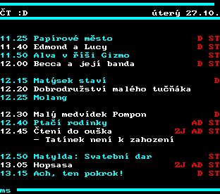 Teletext ČT, strana 353