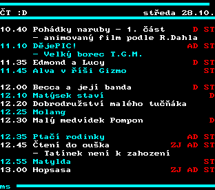 Teletext ČT, strana 353