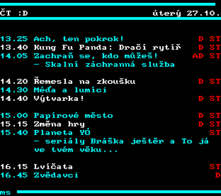 Teletext ČT, strana 354