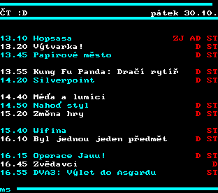 Teletext ČT, strana 354