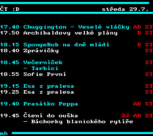 Teletext ČT, strana 355