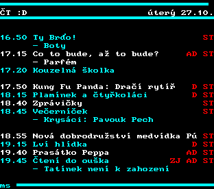 Teletext ČT, strana 355