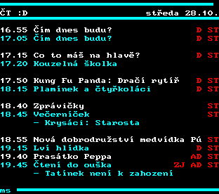 Teletext ČT, strana 355