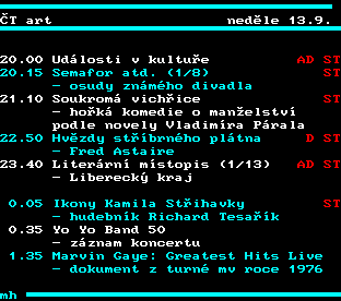 Teletext ČT, strana 356