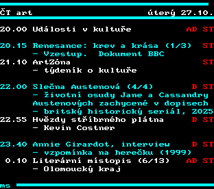 Teletext ČT, strana 356