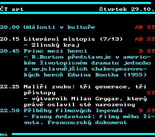 Teletext ČT, strana 356