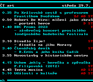 Teletext ČT, strana 357