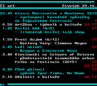 Teletext ČT, strana 357