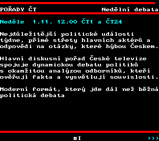 Teletext ČT, strana 361