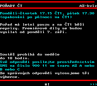 Teletext ČT, strana 364