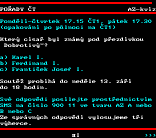 Teletext ČT, strana 364