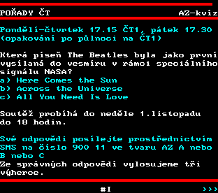 Teletext ČT, strana 364