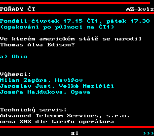 Teletext ČT, strana 364