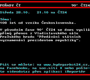 Teletext ČT, strana 365