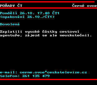 Teletext ČT, strana 368