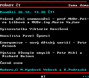 Teletext ČT, strana 370
