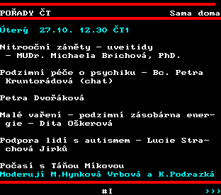 Teletext ČT, strana 370