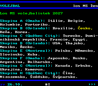 Teletext ČT, strana 405